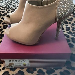 👠Women’s open toe booties